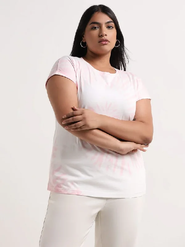 Women's expensive designer pants Dark - wash women jeans for a sophisticated and slimming effect Gia Light Pink Tie-Dye Patterned Cotton T-Shirt Women's expensive designer pants Dark - wash women jeans for a sophisticated and slimming effect Gia Light Pink Tie-Dye Patterned Cotton T-Shirt
