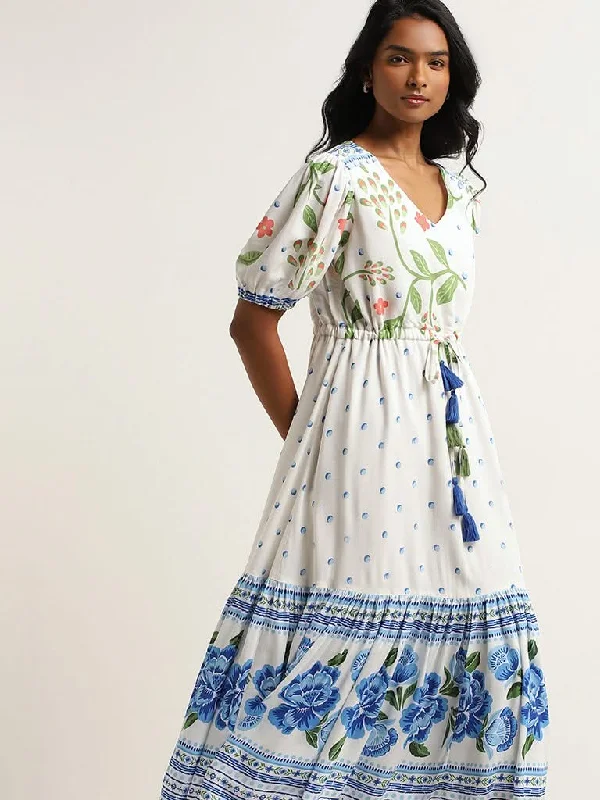 Women's petite - fit skinny pants High - waisted women jeans for a flattering silhouette LOV White Floral Maxi Dress Women's petite - fit skinny pants High - waisted women jeans for a flattering silhouette LOV White Floral Maxi Dress