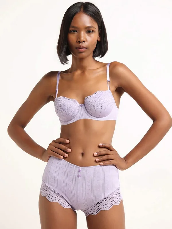 Women's sustainable fashion pants Jeggings women jeans combining the comfort of leggings and style of jeans Superstar Lilac Pointelle Cotton Blend Lace Bra Women's sustainable fashion pants Jeggings women jeans combining the comfort of leggings and style of jeans Superstar Lilac Pointelle Cotton Blend Lace Bra