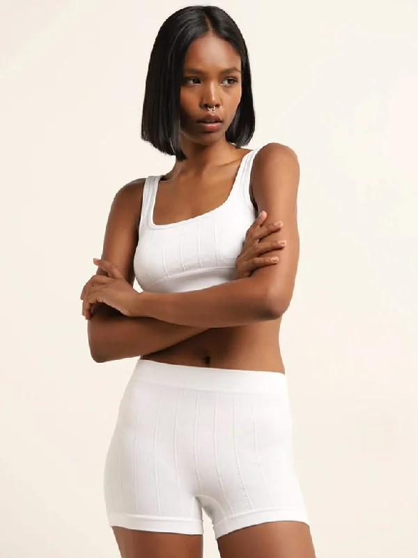 Women's winter - warm fleece - lined pants Bootcut women jeans to complement various shoe styles Superstar White Seam Free Textured Sports Bra