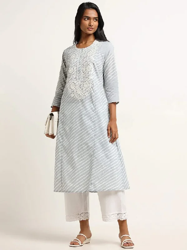 Women's polka - dot dressy pants Distressed women jeans for a trendy and edgy look Utsa Blue Chikankari Cotton Kurta Women's polka - dot dressy pants Distressed women jeans for a trendy and edgy look Utsa Blue Chikankari Cotton Kurta