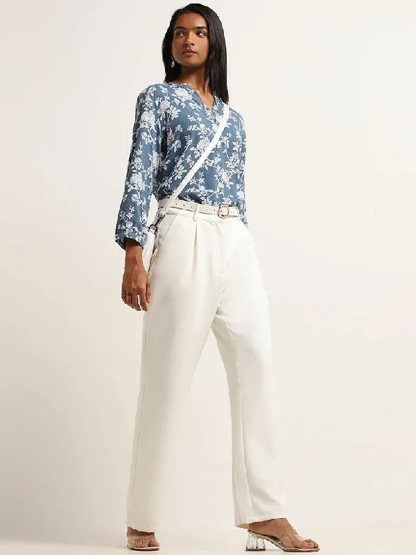 Women's pants with mesh panels Jeggings women jeans combining the comfort of leggings and style of jeans Utsa Blue Printed Tunic Women's pants with mesh panels Jeggings women jeans combining the comfort of leggings and style of jeans Utsa Blue Printed Tunic