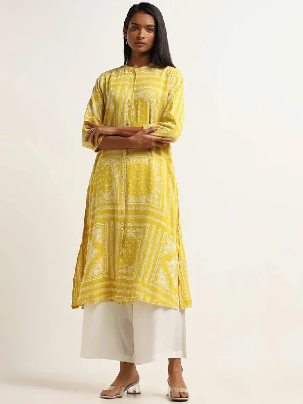 Women's pants for cycling Jeggings women jeans combining the comfort of leggings and style of jeans Utsa Yellow Printed Straight Fit Kurta Women's pants for cycling Jeggings women jeans combining the comfort of leggings and style of jeans Utsa Yellow Printed Straight Fit Kurta