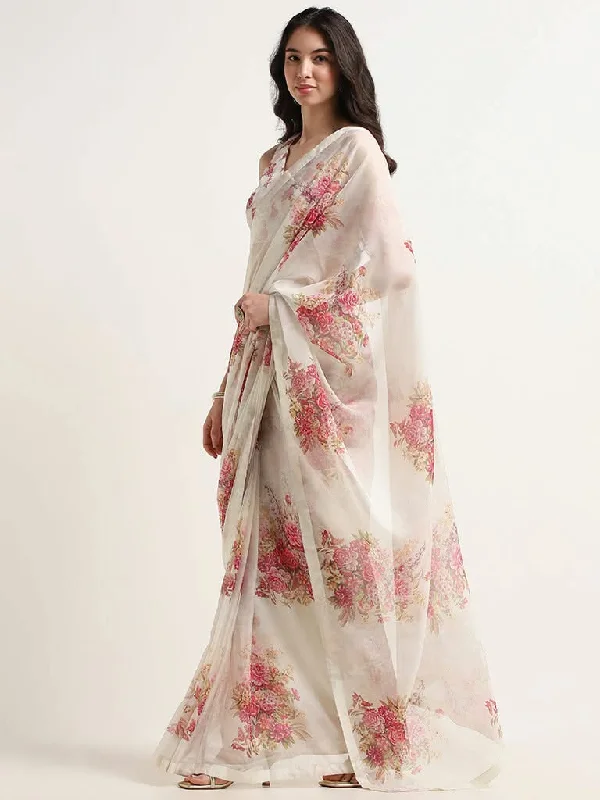 Women's zipper - detail fashion pants Jeggings women jeans combining the comfort of leggings and style of jeans Vark Off-White Floral Printed Saree with Blouse Women's zipper - detail fashion pants Jeggings women jeans combining the comfort of leggings and style of jeans Vark Off-White Floral Printed Saree with Blouse
