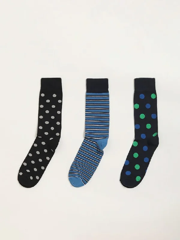 Women's pants with stretch panels Light - wash women jeans for a fresh and summery appearance WES Lounge Multicolour Printed Cotton Blend Full Length Socks - Pack of 3 Women's pants with stretch panels Light - wash women jeans for a fresh and summery appearance WES Lounge Multicolour Printed Cotton Blend Full Length Socks - Pack of 3