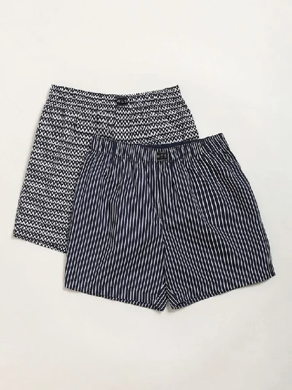 Women's denim shorts - style pants Light - wash women jeans for a fresh and summery appearance WES Lounge Navy Printed Cotton Boxers - Pack of 2 Women's denim shorts - style pants Light - wash women jeans for a fresh and summery appearance WES Lounge Navy Printed Cotton Boxers - Pack of 2