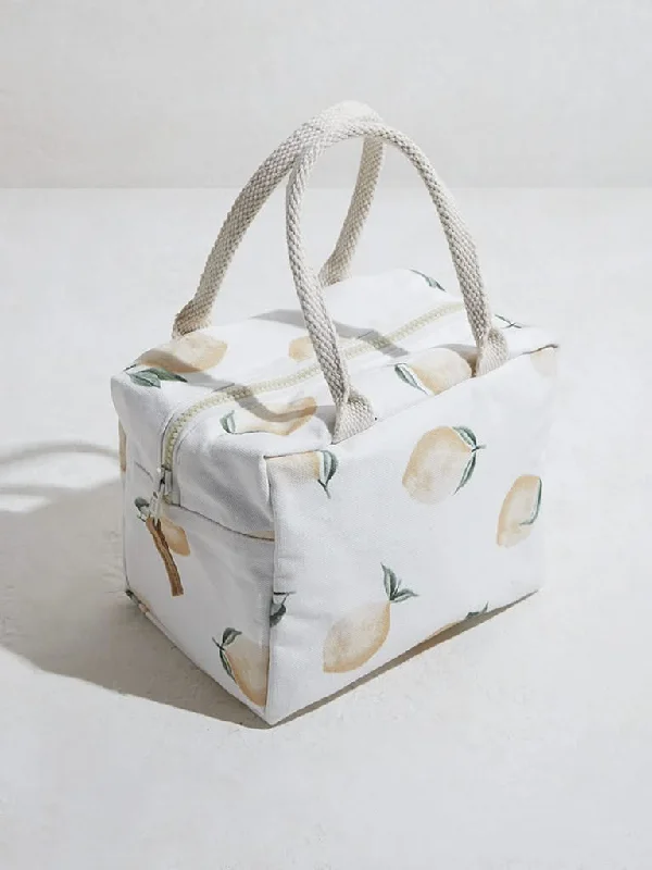 Women's pants for beach parties Straight - leg women jeans with a classic and timeless appeal Westside Home Lemon Yellow Printed Tiffin Bag Women's pants for beach parties Straight - leg women jeans with a classic and timeless appeal Westside Home Lemon Yellow Printed Tiffin Bag