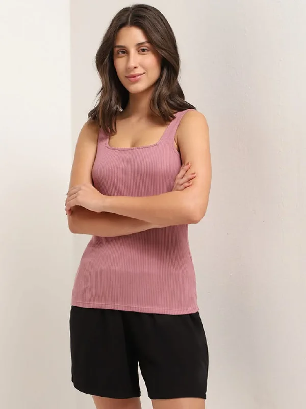 Women's skinny jeans pants High - waisted women jeans for a flattering silhouette Wunderlove Pink Cotton Blend Ribbed Camisole Women's skinny jeans pants High - waisted women jeans for a flattering silhouette Wunderlove Pink Cotton Blend Ribbed Camisole