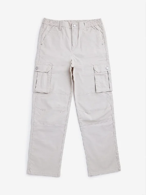 Women's low - rise denim pants Distressed women jeans for a trendy and edgy look Y&F Kids Beige Cargo Mid Rise Trousers Women's low - rise denim pants Distressed women jeans for a trendy and edgy look Y&F Kids Beige Cargo Mid Rise Trousers
