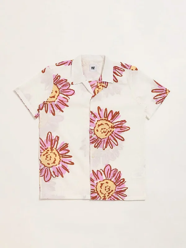 Women's wide - leg dress pants Bootcut women jeans to complement various shoe styles Y&F Kids Off-White Floral Print Shirt Women's wide - leg dress pants Bootcut women jeans to complement various shoe styles Y&F Kids Off-White Floral Print Shirt