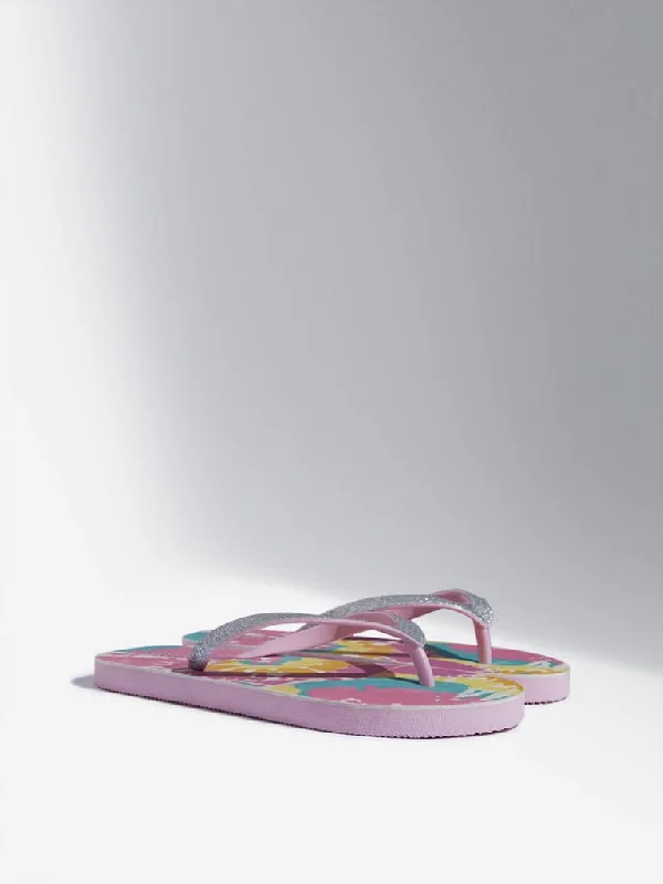 Women's cotton jogger pants Acid - wash women jeans with a retro finish Yellow Pink Abstract Design Flip-Flop Women's cotton jogger pants Acid - wash women jeans with a retro finish Yellow Pink Abstract Design Flip-Flop
