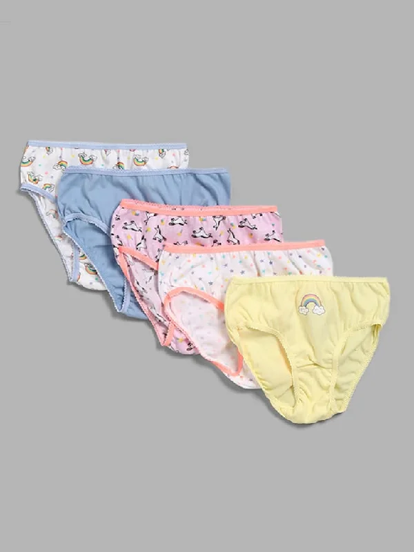 Women's sustainable fashion pants Jeggings women jeans combining the comfort of leggings and style of jeans HOP Kids Multicolour Assorted Briefs - Pack of 5