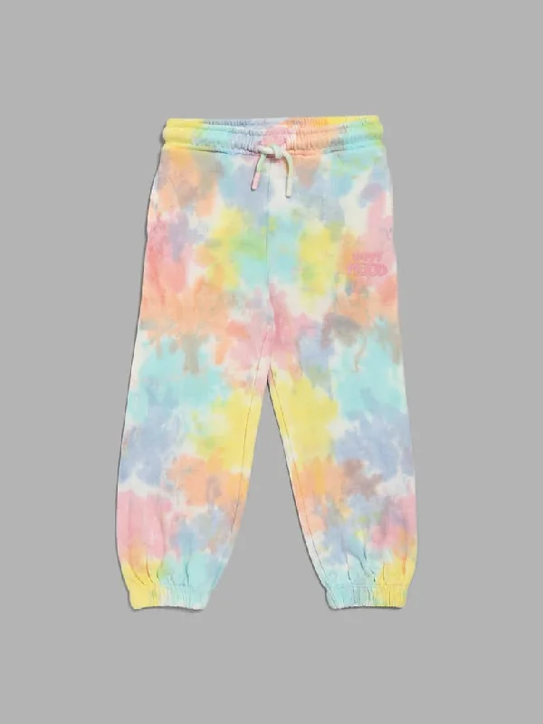 Women's kids - inspired printed pants Colored women jeans in vibrant hues like red and yellow HOP Kids Multicolour Unicorn Joggers