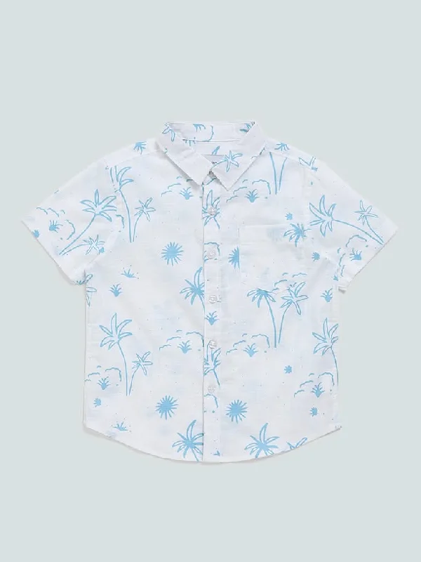 Women's pants for beach parties Straight - leg women jeans with a classic and timeless appeal HOP Kids White Printed Shirt