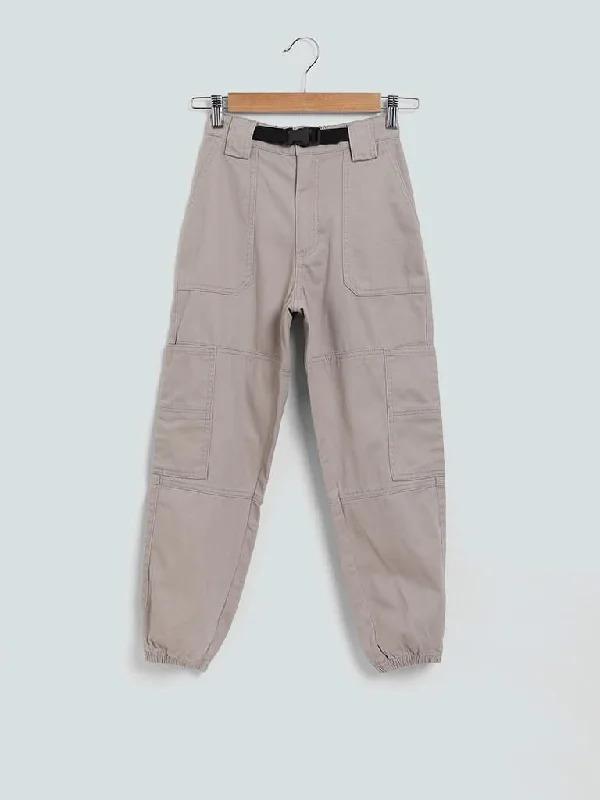 Women's pants for business trips Bootcut women jeans to complement various shoe styles Y&F Kids Beige Solid Joggers Women's pants for business trips Bootcut women jeans to complement various shoe styles Y&F Kids Beige Solid Joggers