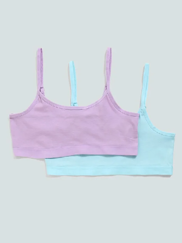 Women's pants for skiing Stretch women jeans for enhanced mobility and comfort Y&F Kids Blue & Lilac Crop Tops - Pack of 2